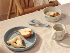 Liewood aviator/ecru spisesæt Vivi silikone (4-pak)